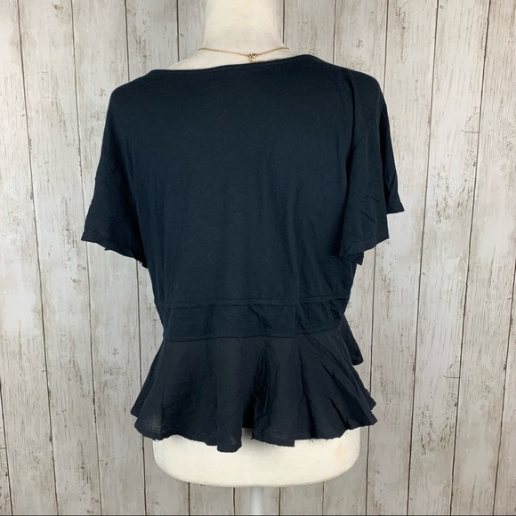 🔥FREE PEOPLE🔥We The Free Knot Me Tie-Front Crop Top Black NWT - Picture 7 of 8